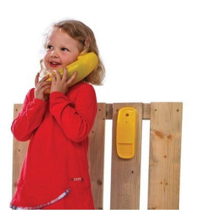 Telefon na plac zabaw - żółty