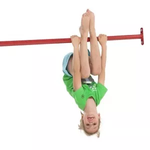 Metalowy drążek na plac zabaw czerwony 90cm