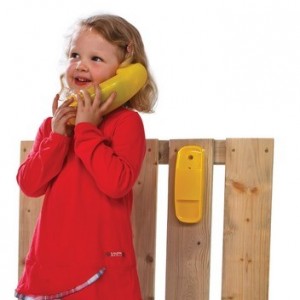 Telefon na plac zabaw - żółty