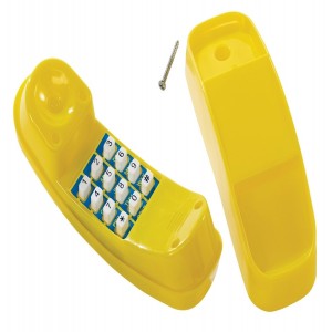 Telefon na plac zabaw - żółty
