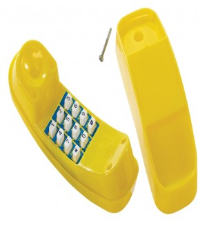 Telefon na plac zabaw - żółty
