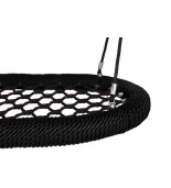 Bocianie gniazdo oval pro Siatka czarna / oplot czarny